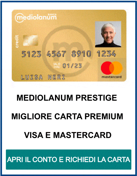 migliore carta di credito premium Visa e MasterCard